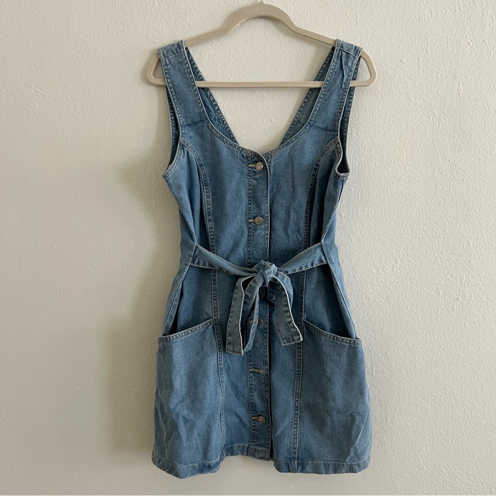 Denim Overall Dress